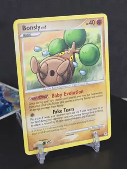 Pokemon Card TCG Bonsly 71/130 Diamond & Pearl 2007 Non Holo Vintage Common - Image 1