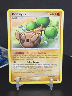Pokemon Card TCG Bonsly 71/130 Diamond & Pearl 2007 Non Holo Vintage Common - Image 3