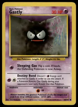 Gastly #050/102 Base Set tcg Pokemon - Image 1