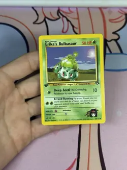 Erika's Bulbasaur 39/132 Uncommon Gym Challenge Pokemon 1st Edition - Image 3