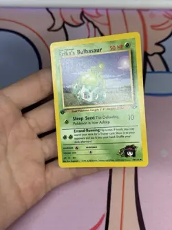 Erika's Bulbasaur 39/132 Uncommon Gym Challenge Pokemon 1st Edition - Image 4
