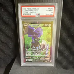 Pokemon TCG Corviknight V TG18/TG30 Silver Tempest FA Holo EN PSA 10 2022 - Image 1