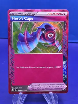 Hero's Cape 152/162 Pokemon Temporal Forces Ace Spec Holo Rare NM - Image 1