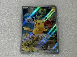 Pokemon TCG Pikachu 027 SV Promo Holo 60HP Adventuring Together NM - Image 1