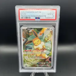 2025 Pokemon SVP EN-SV Black Star Promo Eevee Prismatic Evolutions PSA 10 #173 - Image 1
