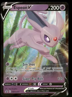 Espeon V SWSH201 Holo Promo Sword & Shield Promo Pokemon NM - Image 1
