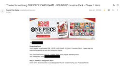 One Piece x Round 1 Collab Promo One (1) Pack English - Image 2
