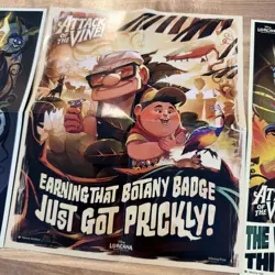 Disney Lorcana Attack Of The Vine Prerelease Posters all 3 - Image 3