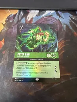 ✨EPIC Peter Pan - Created by the Vine Attack of the Vine! Disney Lorcana 216/207 - Image 1