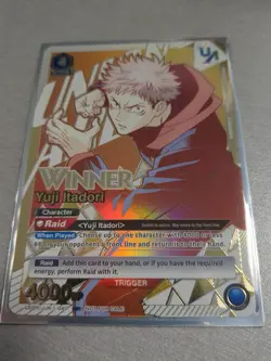 Union Arena JJK Rare Battle Yuji Itadori WINNER UAPR/JJK-1-40 English - Image 1