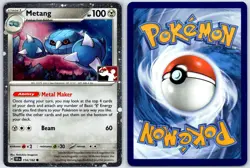 Metang 114/162 PRIZE PACK SERIES CARDS Common HOLO Stamped NEAR MINT - Image 3