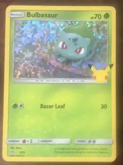 Bulbasaur Holo 1/25 Pokemon McDonald 25th anniversary Card NM 2021 - Image 1