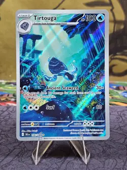 Pokemon TCG Tirtouga 106/086 Black Bolt Illustration Rare Holo Card NM - Image 1