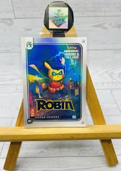 Pikachu as Robin Holo DC Heroes & Villains Non-Pokemon Fan Art Card - Image 1