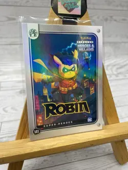 Pikachu as Robin Holo DC Heroes & Villains Non-Pokemon Fan Art Card - Image 2