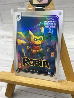 Pikachu as Robin Holo DC Heroes & Villains Non-Pokemon Fan Art Card - Image 3
