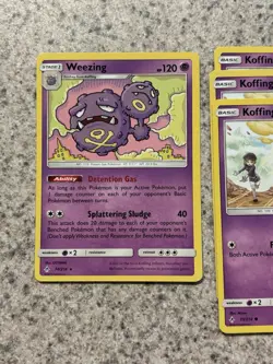 6 Card Lot Logging/wheezing Pokemon Cards - Image 2