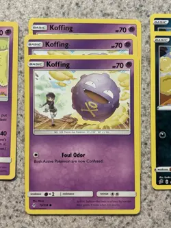 6 Card Lot Logging/wheezing Pokemon Cards - Image 3