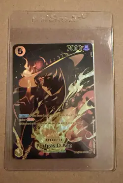 Portgas D. Ace Legacy of the Master One Piece Card SR/SP OP12 ST13-011 - Image 1