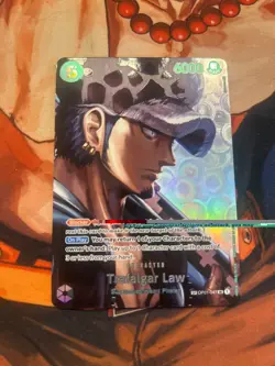 One Piece TCG Trafalgar Law SP Parallel Art Card OP01-047 English Edition - Image 1
