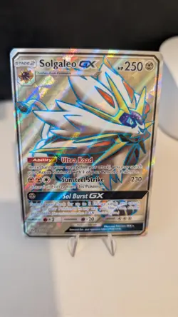 Pokemon 2017 SM Sun Moon Base Set Solgaleo GX Card 143/149 Mint Condition - Image 1