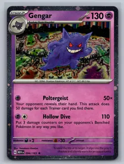 Gengar (Cosmos Holo) 094/165 Rare Miscellaneous Cards & Products Pokemon NM - Image 1