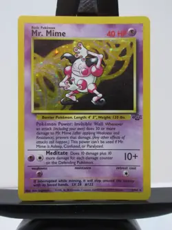 Mr. Mime 6/64 Unlimited Holo Rare Jungle Pokemon Card - Image 1