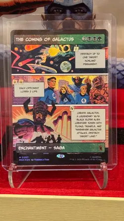 MTG Marvel Super Heroes The Coming of Galactus Borderless M0307 FOIL (MSH) - Image 1