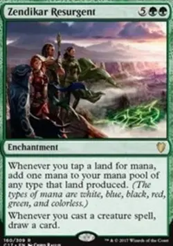 MTG Zendikar Resurgent, Commander 2017, Heavily Played, English - Image 1