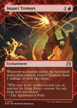 Impact Tremors - Extended Art Showcase WOT LP MTG - Image 1
