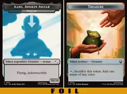 MTG - AANG AWOKEN AVATAR [MARIT LAGE] \ TREASURE TOKEN - FOIL - Avatar - Image 1