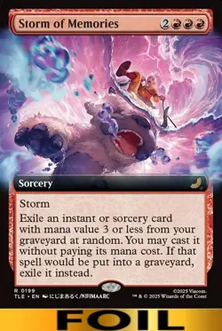Storm of Memories ** FOIL EXTENDED ART #199 ** Avatar: Eternal - NM MTG - Image 1