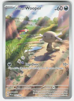 Paldean Wooper 102/094 Illustration Rare Phantasmal Flames Pokemon Holo NM - Image 1