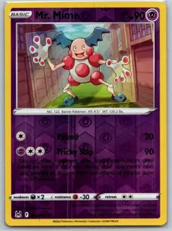 Mr. Mime 067/196 Rare Lost Origin Pokemon Reverse Holo Near Mint - Image 1