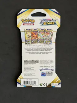 Pokemon TCG: Sword & Shield-Brilliant Stars Sleeved Booster Pack (Lot of 3) 820650809972 - Image 5