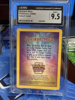 Pokemon 2000 Black Star Promo Ancient Mew Insert Card CGC 9.5 MINT+ ✨ - Image 1