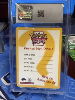 Pokemon 2000 Black Star Promo Ancient Mew Insert Card CGC 9.5 MINT+ ✨ - Image 2