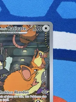 Team Rocket's Raticate 202/182 - NM condition - Pokemon Destined Rivals Holo - Image 3