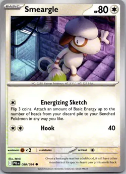 2025 POKEMON ME02 - PHANTASMAL FLAMES SMEARGLE COMMON #80 /94 - Image 1