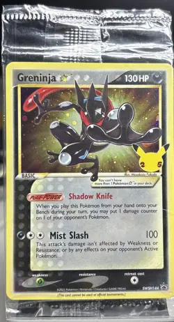 Greninja Gold Star Sealed Promo SWSH144 Celebrations ETB Pokemon TCG - Image 1