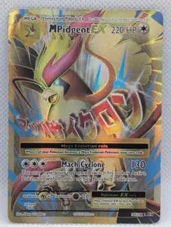 M PIDGEOT EX 105/108 ULTRA RARE EVOLUTIONS POKEMON HOLO DMG M PIDGEOT EX - Image 1