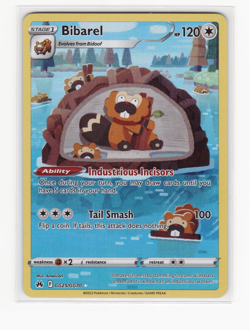 Pokemon TCG Bibarel GG25/GG70 Crown Zenith: Galarian Gallery Holo - Image 1