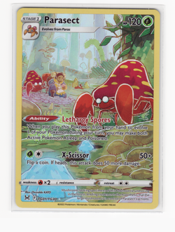 Pokemon TGC Parasect TG01/TG30 Swsh11: Lost Origin Trainer Gallery Holo - Image 1