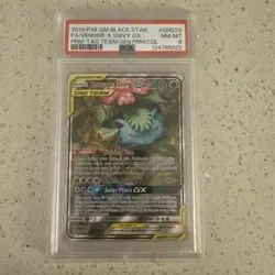 Pokemon TCG SM Black Star Promos Venusaur & Snivy GX SM229 PSA 8 EN 2019 - Image 1
