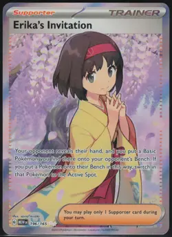 Erika's Invitation Pokemon TCG SV: Scarlet & Violet 151 196/165 NM - Image 1