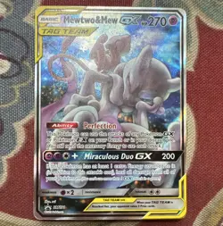 The Pokemon Company Mewtwo & Mew GX SM191 TAG TEAM GX Full Art Holo Promo - Image 1