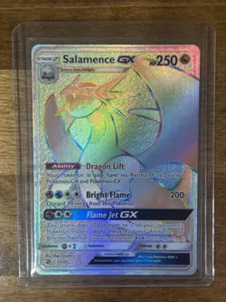 2018 Pokemon Salamence GX (Secret) 73/70 Dragon Majesty Holo - Image 1
