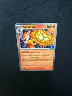Pokemon Asia Exclusive Cinderace Gym Promo Stamped 028/132 - Image 1