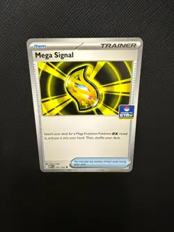 Pokemon Asia Exclusive Mega Signal Gym Promo Stamped 121/132 - Image 1