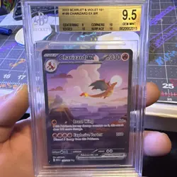 2023 Pokemon 151 Charizard ex 199/165 SIR BGS 9.5 Gem Mint Beckett 10/10/10 Subs - Image 1
